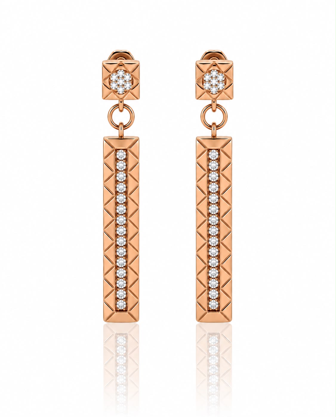 Bond Rose Gold Earring Long