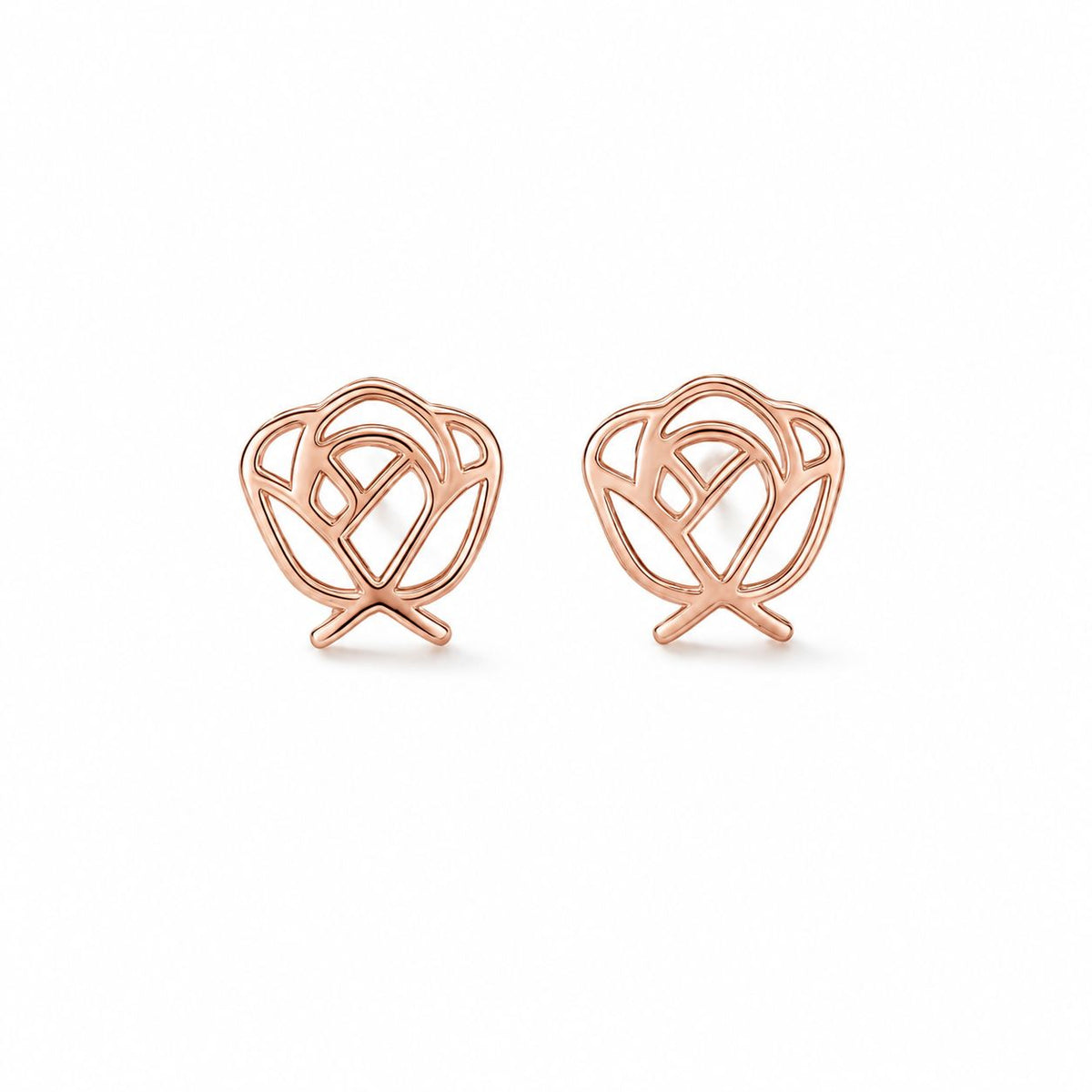 Pretty Rose Gold Earring