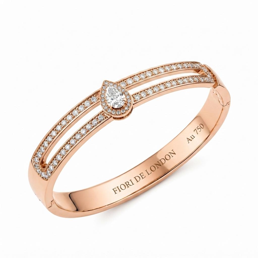 سوار Arcade Rose Gold المصقول الفردي